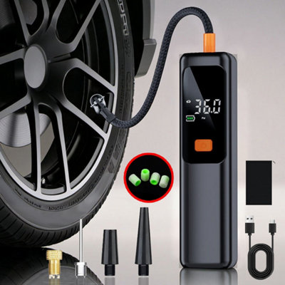 Electric Car Tyre Inflator Cordless Portable Air Compressor Pump