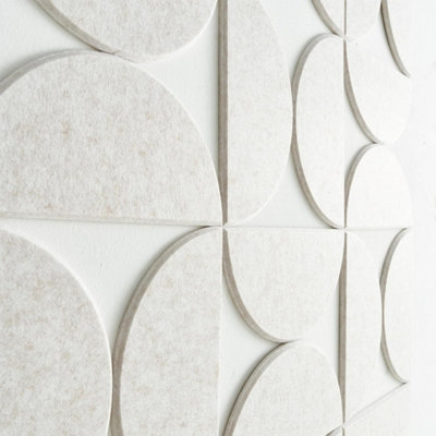 24 Pack Felt Bulletin Board Tiles Modern Minimalist Home Decor from B&Q