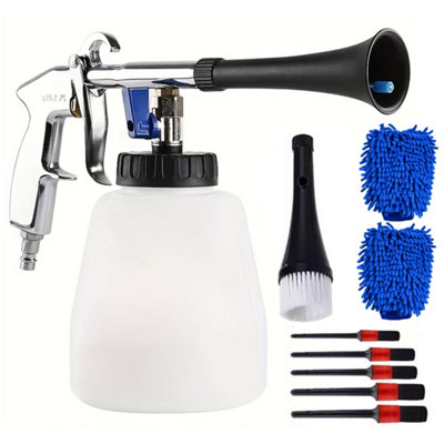  - High-Pressure Car Cleaning Gun Kit With Soft Bristle Nozzle & Detailing Brushes
