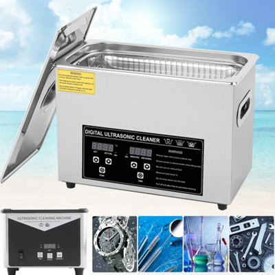 3.2L Digital Ultrasonic Cleaner With Timer & Heater For JewelleryTools & Parts from B&Q