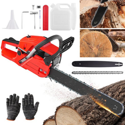 52Cc Heavy-Duty Petrol Chainsaw With 45Cm Bar & Full Accessory Kit from B&Q