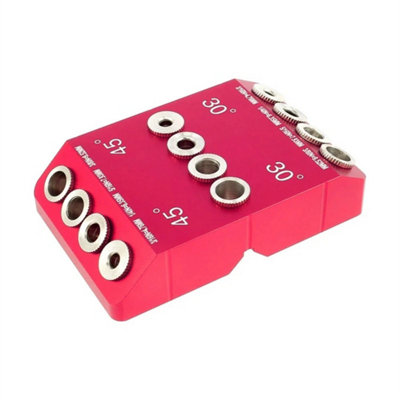 Angled Drilling Jig 30 45 90 Degree Drill Guides Angle Straight Hole Templates from B&Q