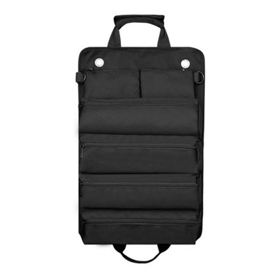 Tool Roll Organizer Tool Roll Up Oxford Bag Tool Large Wrench Super Big Pouch Black from B&Q