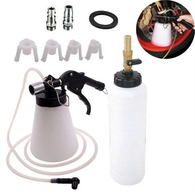 Car Brake Clutch Fluid Bleeder Pressure Bleeding Tool Kit Vacuum Pump Handheld from B&Q