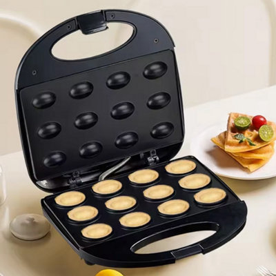 Electric Walnut Cake & Cookie Maker750W12-CavityNon-Stick Plates from B&Q