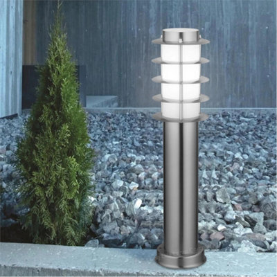 Modern Led Bollard Garden Lamp Post Stainless Steel Outdoor Pathway Light Zlc316  Cool White Led