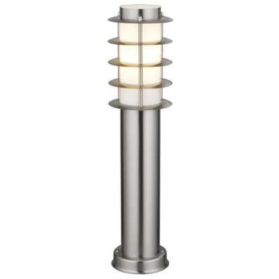 Modern Led Bollard Garden Lamp Post Stainless Steel Outdoor Pathway Light Zlc316  Warmwhite Led