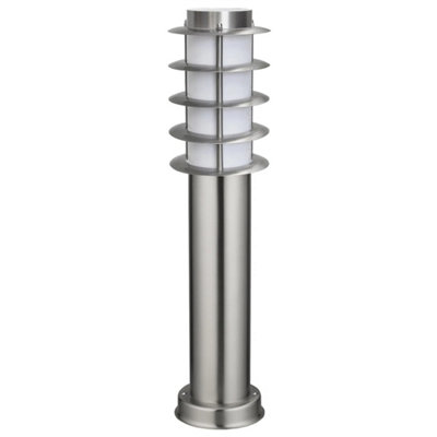 Modern Led Bollard Garden Lamp Post Stainless Steel Outdoor Pathway Light Zlc316  Only Bollard No Bulbs