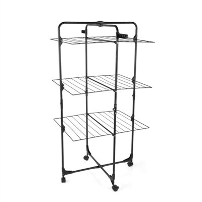 30 Metre Tower Airer 3 Tiers Space Saving Foldable Maiden For Families from B&Q