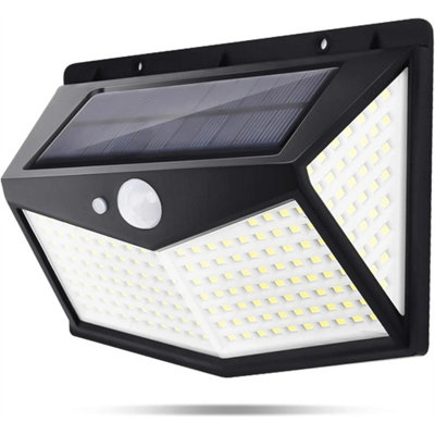 4Pack Led Solar Power Pir Motion Sensor Wall Light Flood Lamp Security Outdoor Garden from B&Q