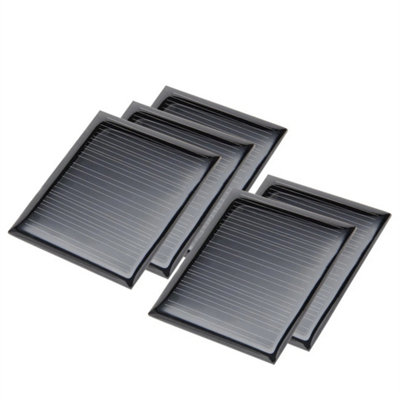 5 Pack Mini Poly Crystalline Solar Panels5V 60Ma (0.3W) For Diy Projects & Hobbies