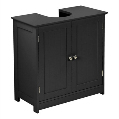 Black Under Sink Basin Cabinet Cupboard Bathroom Furniture Storage Unit from B&Q