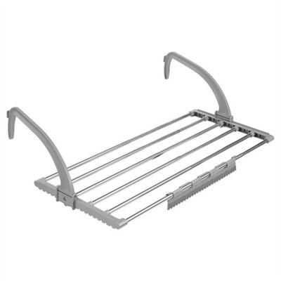 6M Extendable Radiator Airer Towel Clothes Drying Rack Foldable Dryer +Sock Clip from B&Q