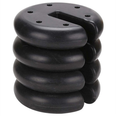4Pcs Outdoor Canopy Tent Leg Weights Anchor Stand Heavy Duty Gazebo Discs Base from B&Q