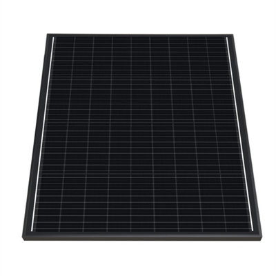 Full Black 50W Monocrystalline Solar Panel For Off-Grid HomeRv & Boat Systems from B&Q