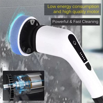 Rechargeable Cordless Spin Scrubber Electric Turbo Scrub Cleaning Brush from B&Q