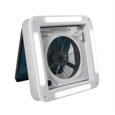  - 12V Roof Vent Crystal Turbo Fan Camper Van Motorhome Caravan Skylight Vent Led
