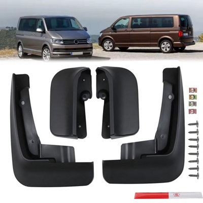 Vw T6 Transporter Caravelle Multivan Mud Flaps GuardsSet Of 4Black