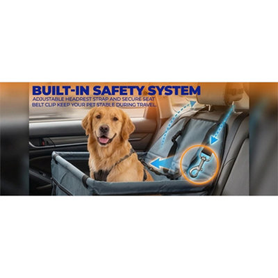  - Waterproof Pet Dog Car Seat Booster Carrier