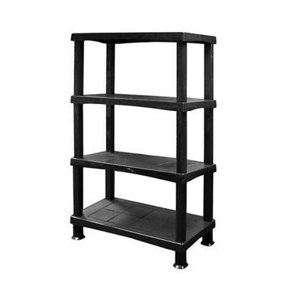Heavy Duty 4Tier Plastic Storage Shelf Home Garage Shelving Unit Shelves Rack from B&Q