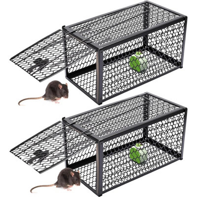 2X Humane Mouse Traps Live Catch And Releas Mousetrap Reusable Mice Trap No Kill from B&Q