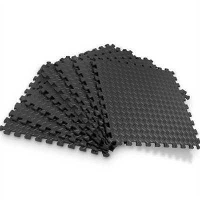 8 X Thick Heavy Duty Gym Flooring Interlocking Floor Mat from B&Q