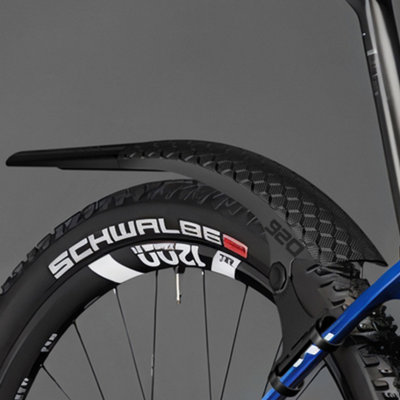 Quick Release Adjustable Bicycle Mudguard For Front & Rear WheelsDurable Plastic Fender from B&Q