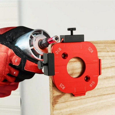  - 2 Pack Aluminium Alloy Router Jig Set8 Corner Radii (R10-R50) Woodworking Template