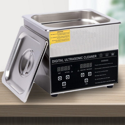 Digital Ultrasonic Cleaner 3.2L Timer Heater from B&Q