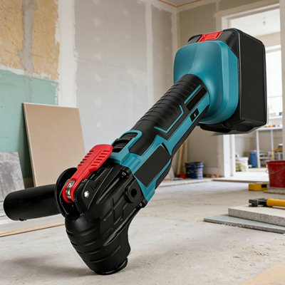 Blue 21V Cordless Oscillating Multi Tool 6 Speed Sander Scraper Saw 2 Batteries from B&Q