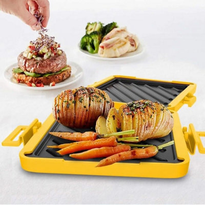 Multi-Functional Microwave & Oven Safe Toastie MakerCompact & Dishwasher SafeYellow from B&Q
