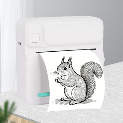Compact Bluetooth Thermal Printer With 13 Paper Rolls For Photos & Labels from B&Q