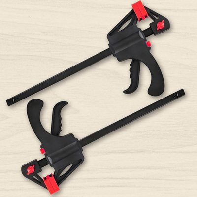 Unbranded 600mm (24") Quick-Release Trigger Bar Clamp & Spreader Set2 Pack from B&Q