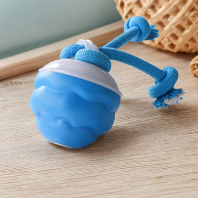 Interactive Smart Dog Ball Toy With Rope For Puppy Dental Health & Boredom Relief
