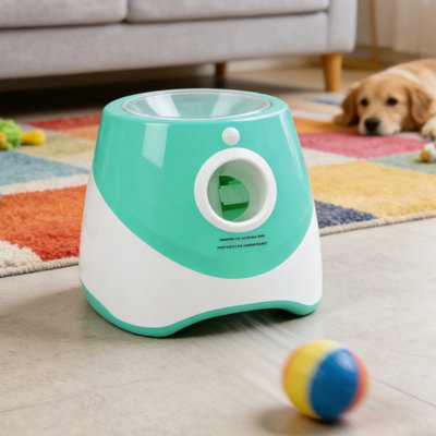  - Automatic Dog Ball Launcher Toy With Adjustable Range & Rechargeable Battery