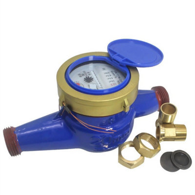 15mm 1/2 Inch Intelligent Water Meter Household from B&Q