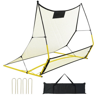 71"x40" 2-In-1 Portable Soccer Rebounder Net With Carry Bag from B&Q