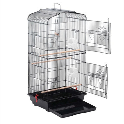 Large Metal Bird Cage For Budgie Canary Parakeet Canary Cockatiel Finch Lovebird from B&Q