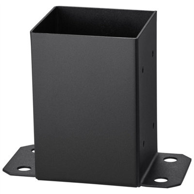 4 Pack 4X4 Post Base Brackets For Secure Wood Fence Anchoring from B&Q