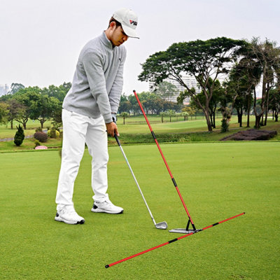 Pro Golf Swing Trainer & Alignment AidAdjustable Plane Corrector For Driving Range & Garden Practice from B&Q