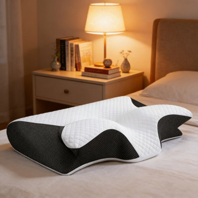 Orthopedic Ergonomic Memory Foam Pillow For Neck & Shoulder Pain Relief from B&Q