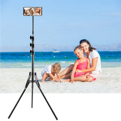 Uk Heavy-Duty Phone Tripod Stand With 179Cm Adjustable Height & Flexible Gooseneck from B&Q