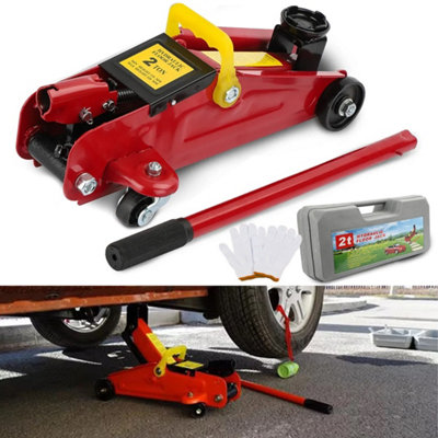 2 Ton Hydraulic Trolley Jack With Storage CaseHeavy-Duty Car Vehicle Lift For Diy Garage & Workshop from B&Q
