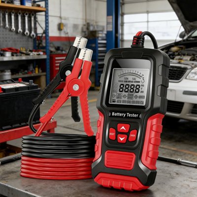 12V/24V Vehicle Battery Tester & Load Analyzer With Lcd Display from B&Q