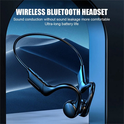 Bone Conduction Headphones Bluetooth Wireless Open-Ear Earbuds Sport Headset