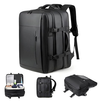 Vacuum Backpack Travel Bag 35L Expandable Vacuum Compression Backpack With Pump from B&Q