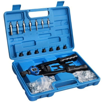 Professional Hand Rivnut Nut Thread Riveter Gun Repair Tool Kit M3-M12 Mandrels from B&Q