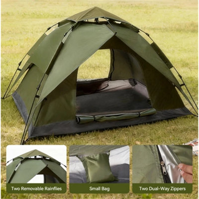  - 2-3 Man Pop Up Dome Tent Waterproof Double