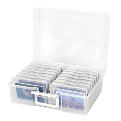 Photo Storage Box 1600 Picture Album Organizer Container Craft Case from B&Q