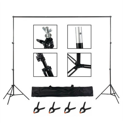 Large Backdrop Stand Kit Professional Photography Background Studio from B&Q